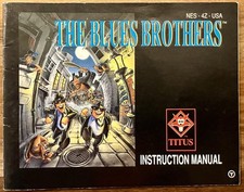 THE BLUES BROTHERS ORIGINAL INSTRUCTION MANUAL BOOK NINTENDO NES HQ picture