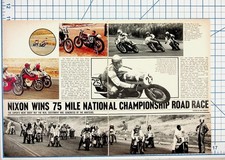 1967 Gary Nixon AMA 75 Mile National Championship Motorcycle Road Race Clipping picture