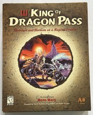 KING OF DRAGON PASS PC Game CD + Manual + Ref Card All Original Paperwork 1999 picture