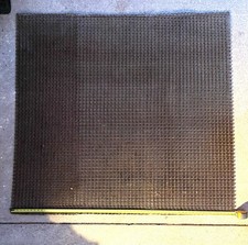 Vintage Industrial Metal Door Mat Boot Scraper Linked Grate Huge 65