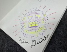 KIM DEITCH Autograph & Original Art Drawing in Limited Edition DRUNK Book Comic picture
