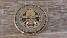OHP Oklahoma Highway Patrol State Trooper Wolf Hunter Challenge Coin #E713 picture
