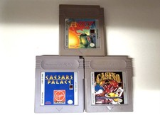 Casino, Caesars Palace & F-1 Race Nintendo Gameboy Lot of 3 Games picture