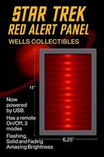 Star Trek Red Alert Panel FULL SCREEN WITH REMOTE  Inspired By TOS Star Trek picture
