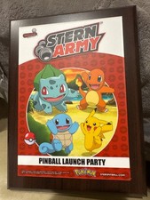 Stern Pinball Launch Party Pokemon Pinball Grand Champion Plaque Rare picture