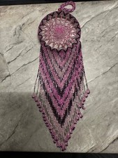 hand crafted fully beaded double webbed dream catcher  picture