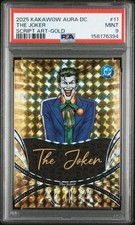 2025 KAKAWOW AURA DC THE JOKER SCRIPT ART GOLD /10 #11 PSA 9 BATMAN picture