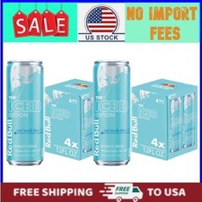 3 Pack Red Bull Iced Edition Iced Vanilla Berry Energy Drink 4 Pack 12 oz Cans picture