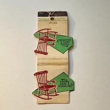 Minneapolis Savings Loan Assn Rocking Chair Cover Vintage Matchbook Cover 5M28-1 picture