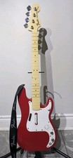 Rock Band 2 Fender Precision Bass Controller Hot Rod Red 9766 RARE picture