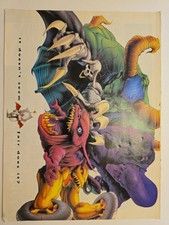 ULTRA RARE GRAIL 1994 Final Fantasy III Original Mag 4-Page Ad Spread - Intact picture