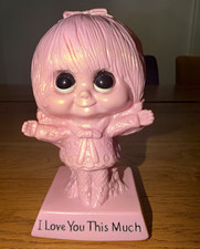 Vintage 1970s W&R Berries I Love You This Much Pink Sillisculpt Figurine picture
