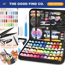 241-Piece Heavy Duty Sewing Kit with Fabric Scissors - Portable Travel Supplies picture