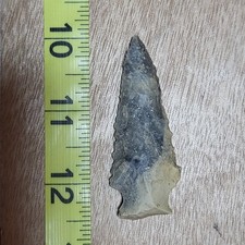 WELL USED AUTHENTIC ALABAMA NICE ARTIFACT SPEAR STONE ARROWHEAD KNIFE picture