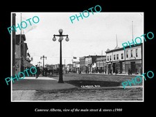 Camrose Alberta The Main Street & Stores c1900 Old Large Historic Photo picture