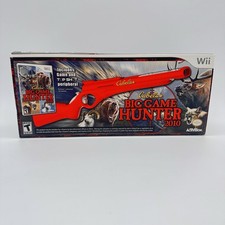 Nintendo Wii Cabela's Big Game Hunter 2010 Game & TOP SHOT Peripheral Gun NEW picture