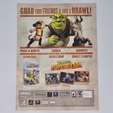 Shrek Super Slam Xbox PS2 GameCube NDS PC A Brawl Print Ad/Poster picture