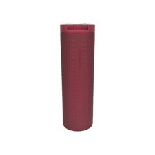 2-NEW Starbucks Red 16oz Stainless Steel Vaccum Insulated Travel Mugs 2 Mugs picture