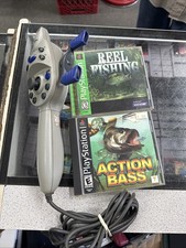 Bass Landing - Fishing Rod Bundle ( PlayStation 1 PS1 1999 ) Rare MANUAL picture