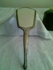 Antique Vintage RW&S Sterling Silver Vanity Hand Mirror VG 400 picture