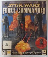Star Wars Force Commander PC Game Big Box Lucas Arts NFR Promo Poster Windows picture