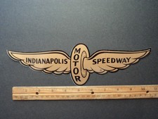 Vintage Indianapolis Motor Speedway Indy 500 Racing Decal Sticker Large 11.0