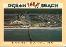 Ocean Isle Beach North Carolina Aerial View Continental Postcard B009 picture