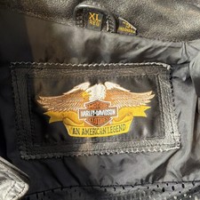 Harley-Davidson Genuine Leather Jacket XL Black picture