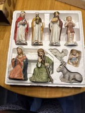 Lefton Nativity Bethlehem Collection 1986 (9) Pieces 05690 In Original Box. picture