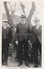 MEN FROM THEN Hats FOUND PHOTOGRAPH bw Original Snapshot 01 16 BBB picture