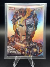 2026 Topps Marvel Neon Iron Man Marvel Murals MU-1 Tristan Eaton Case Hit picture