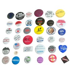 Vintage Computer Technology Pinback Button Lot 37 Apple ATI COMTEX NEC PC Week  picture