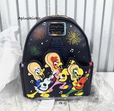 Disney Parks The Three Caballeros Loungefly Backpack EPCOT Mexico Pavilion GITD picture