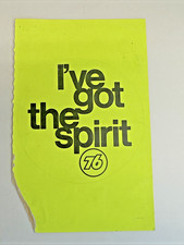 Vintage I’ve Got The Spirit Union 76 Oil Gas Station Decal picture