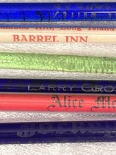 Vtg Glass Advertising Stirrers Lot of 6 AC Jockey Club Senator Grille NYC picture
