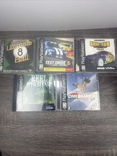 PS1 5 Game Lot Reel Fishing, Cool boarders 3, Test drive 5, Ultimate 8 Ball picture