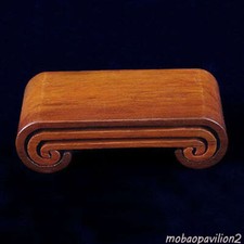 Display shelf stand China red wood carved 1 set 3PC rosewood small wooden base picture