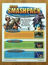 Sega Smashpack GBA 2002 Print Ad/Poster Golden Axe Sonic Spinball Ecco Dolphin picture