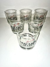 Ron Bacardi Select Signature Cocktail Glasses Set of 6 Bacardi Rum, Libby Glass picture