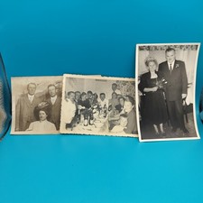 Antique RPPC Photo Lot (3) Real Photo Postcards Found Photos Couple Group picture