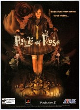 Rule Of Rose - PS2 - Rare Atlus Horror Game - Original Print Ad/Poster 2006 picture
