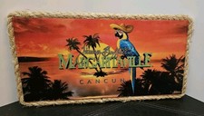 JIMMY BUFFET Cancun Margaritaville Sign Beach Bar Tropics Parrot Wall Decor   picture