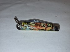 Vintage Glacier National Park Montana Folding Pocket Knife Souvenir 2 Blade USA picture