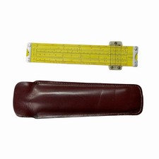 Vintage Pickett N600-ES Slide Rule Log Log Synchro-Scale, Leather Case USA picture
