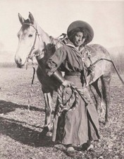 Photo Vintage of A cowgirl from the 1880s. picture