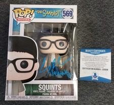 FUNKO POP MOVIES THE SANDLOT #569 SQUINTS SIGNED BY CHAUNCEY LEOPARDI PRE OWNED picture