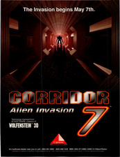 Capstone Corridor 7 Alien Invasion Vintage Magazine Ad id Software 1994 PC Game picture
