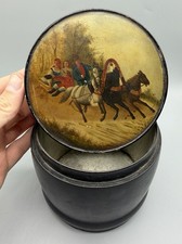 Antique Russian Imperial Vishnyakov Large Lacquer Box picture