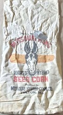 Vintage Missouri King Adapted Hybrid Seed Corn Bag Fulton' Mo. picture