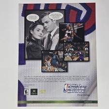 NBA Inside Drive 2002 Microsoft Xbox Buttercup Print Ad/Poster Promo Art picture